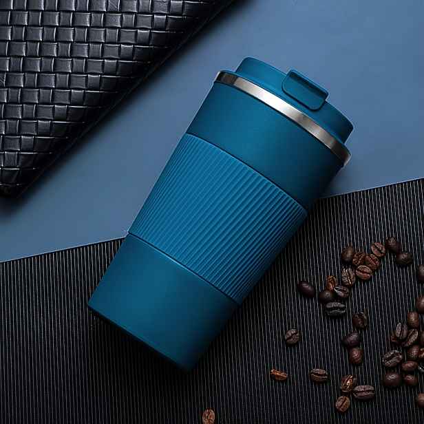 TEMU 1 ks 510ml Nerezový hrnek na kávu do exteriéru, Nerezový izolovaný hrnek, Přenosný hrnek do auta na cestování
