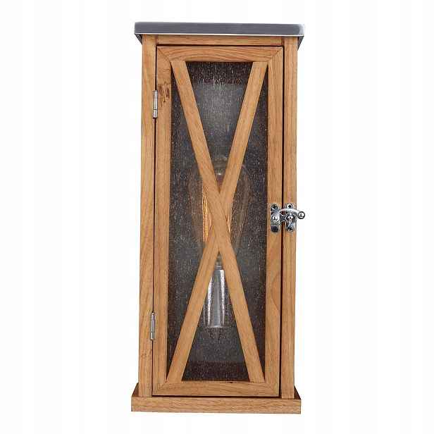 Venkovní dřevěné nástěnné svítidlo Lumiere Feiss 100W E27 Tmavý dub Feiss