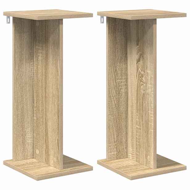 vidaXL Stojan na rostliny 2 ks Dub sonoma 25 x 25,5 x 60,5 cm