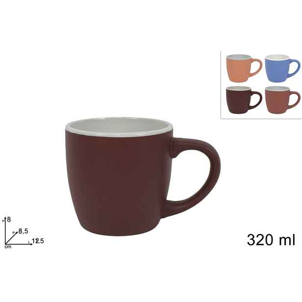PROHOME - Hrnek 320ml různé barvy
