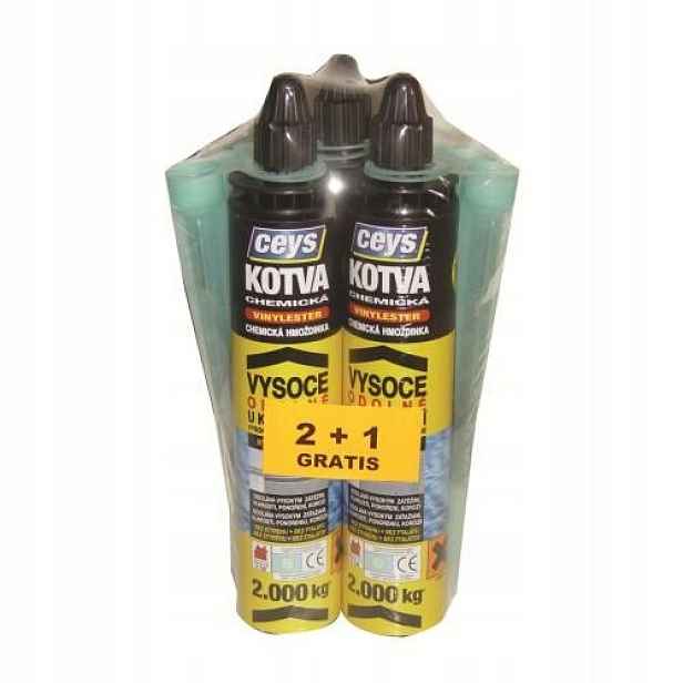 kotva montážní chemická 300ml Vinylester 2+1