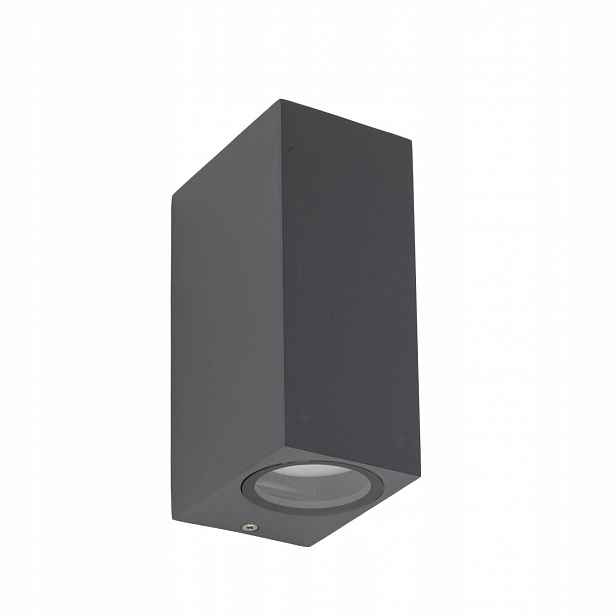 Nástěnné svítidlo Fasádní svítidlo IP44 Kov Šedá 2 Zdroje GU10 Axis Tk Lighting
