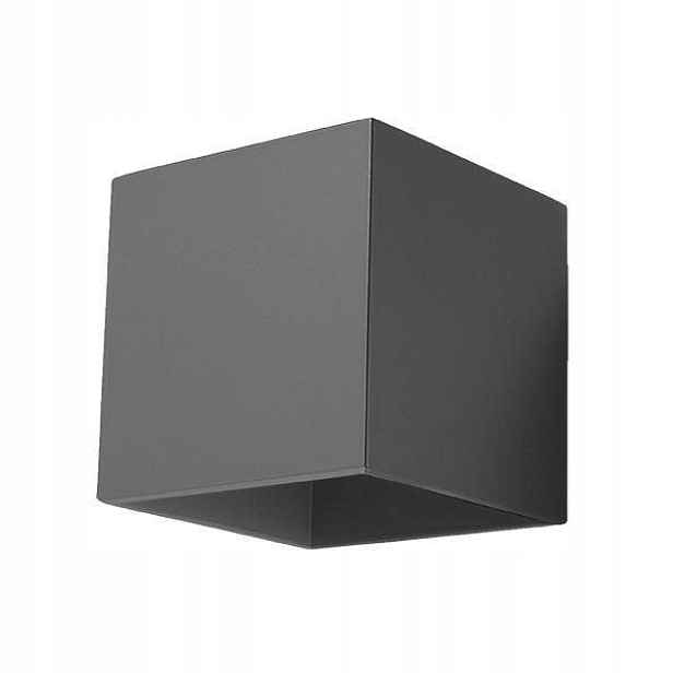 Sollux Lighting Nástěnné svítidlo Quad 1 antracit g9 40w ip20