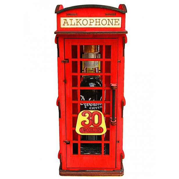 Telefonní Budka na alkohol dárek k 30. narozeninám