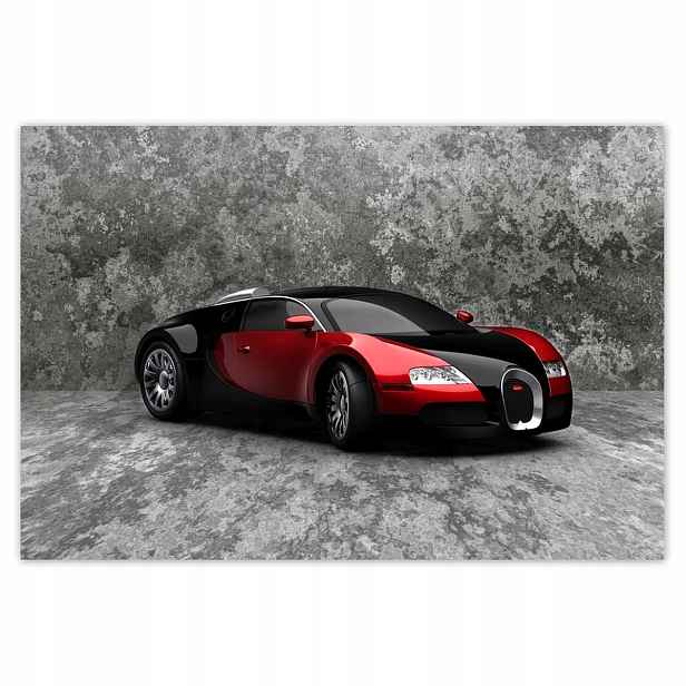 Plakáty 200x135 Bugatti Veyron Červená