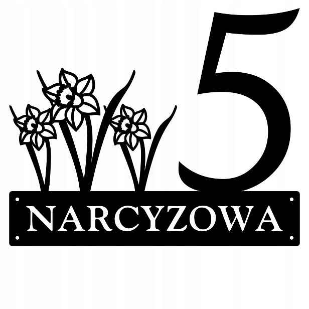 Číslo Na Dům 48cm Tabule Adresa Ocel 2MM Grafika 183