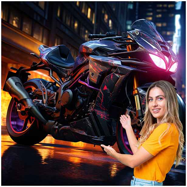 Fototapeta 3D Pro Mládež Auto Motocykl 588x280 DMSM01F