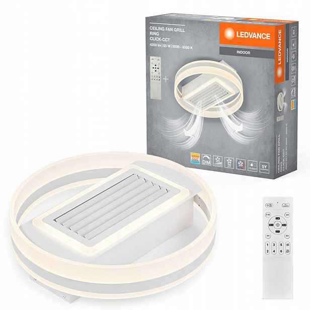 Stropní Svítidlo 55W 3100lm 3000K 6500K Cct stmívatelný, bílý, 50 cm, cedící