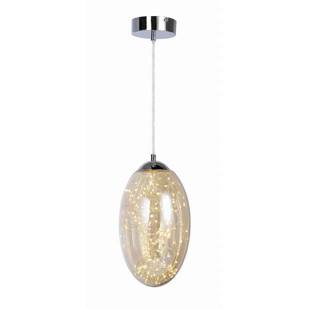 Závěsná lampa z chromového skla Irma Led 15W Reality IP20