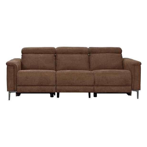 Béžová polohovací/s elektrickým výsuvem sedu pohovka 222 cm Lund – Støraa
