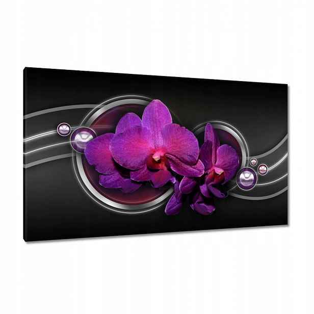 Obrazy 120x70 Fialová orchidej