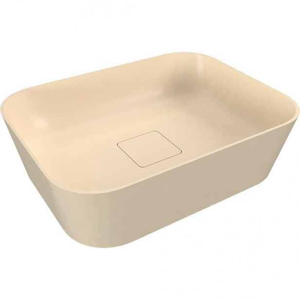 Polysan Banera umyvadlo na desku 49,5x34,5 cm béžová mat bez přepadu 14596.81