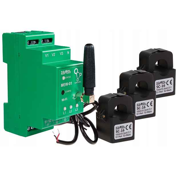 Monitor Elektrické Energie MEW-01 Třífázový Zamel