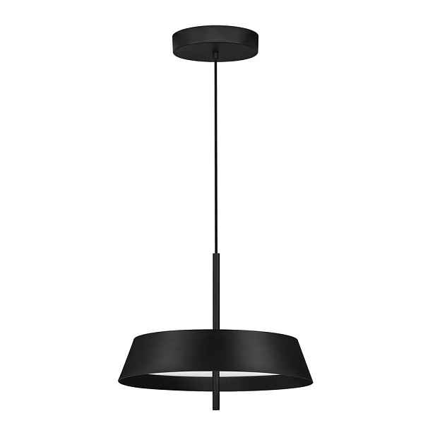 Matně černé hliníkové LED stmívatelné závěsné svítidlo ø 45 cm Velio – Nova Luce