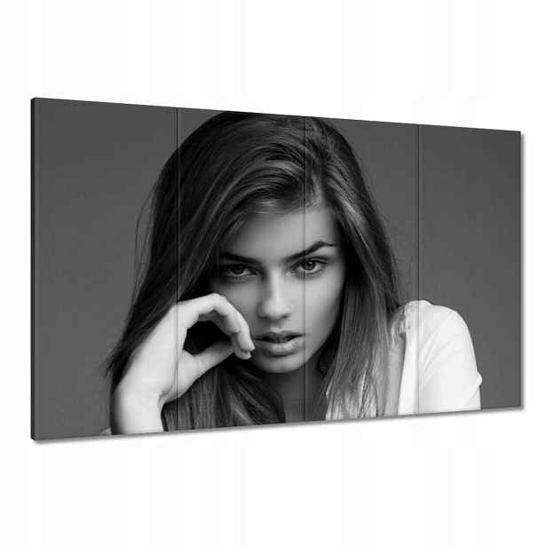 Obrazy 120x80 Černobílý portrét Foto