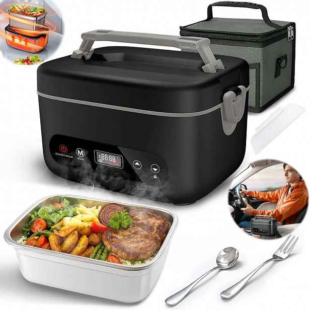 Elektrický Obědový Box Ohřívač Jídla, Nádoba 100 W, 1.2 L, Přenosná