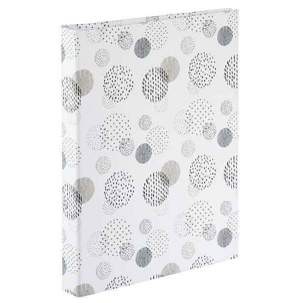 Hama album klasické spirálové GRAPHIC Dots 19x24,5 cm, 40 stran, bílé listy