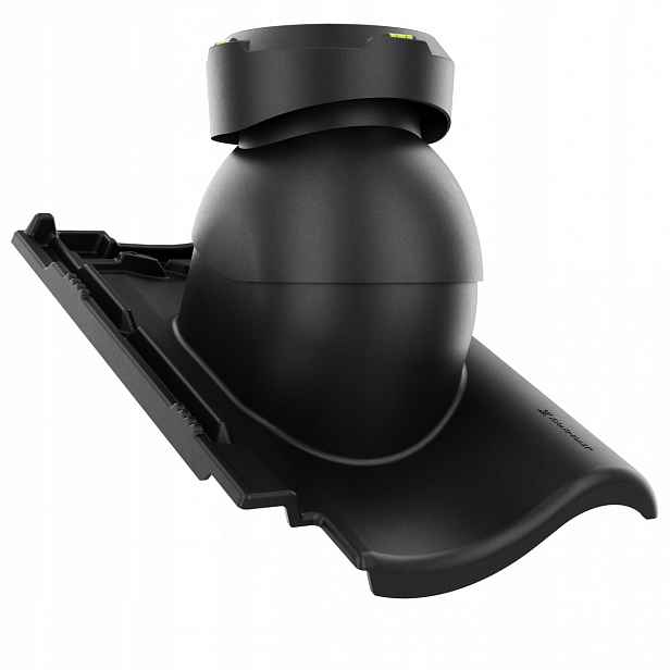 Krbový kanalizační ventilátor fi110 Roben Milano Černý Mat