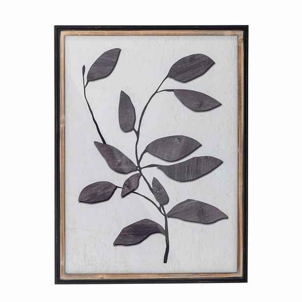 Dekorace v dřevěném rámu 58x42 cm VILAR Bloomingville - přírodní