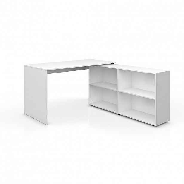 Vicco ROHOVÝ PSACÍ STŮL FlexPlus Bílá 137 x 60 cm