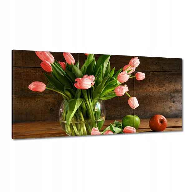 Obrazy 120x60 Červené tulipány