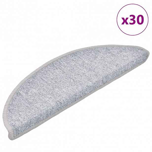 vidaXL Samolepicí schodové rohože 30 ks 56 x 17 x 3 cm Non-Slip