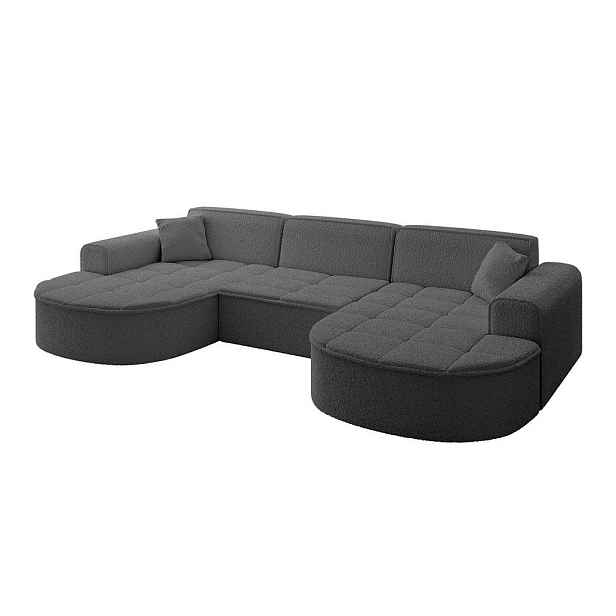 ALTDECOR SEDACÍ SOUPRAVA ve tvaru U TARO-U1 303x171x79,5 Šedá Buklé