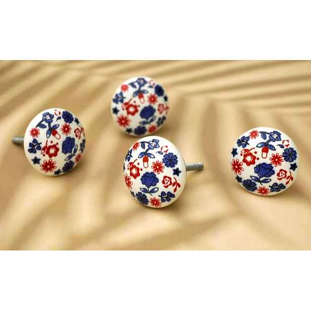 Keramické nábytkové úchytky pro zásuvky, sada Handmade, 10 kusů