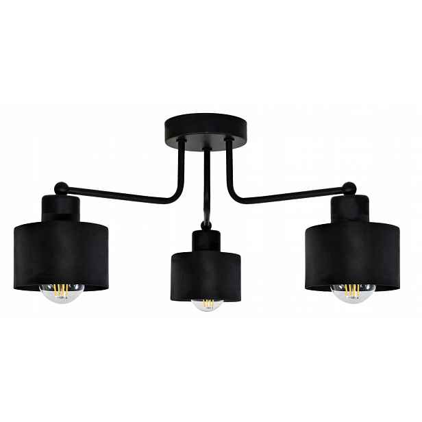 Stropní svítidlo závěsná kovová lampa se 3 stínidly
