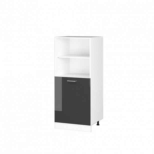 Vicco UNIVERZÁLNÍ SPÍŽNÍ SKŘÍŇKA R-Line Antracitový vysoký lesk 60 cm s otevřenými policemi a dvířky