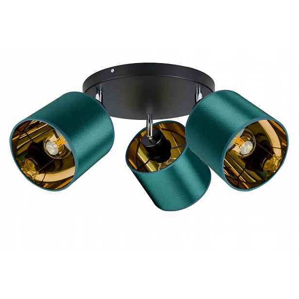Lampa stropní svítidlo pohyblivý lustr sufiová Abażur zlatá