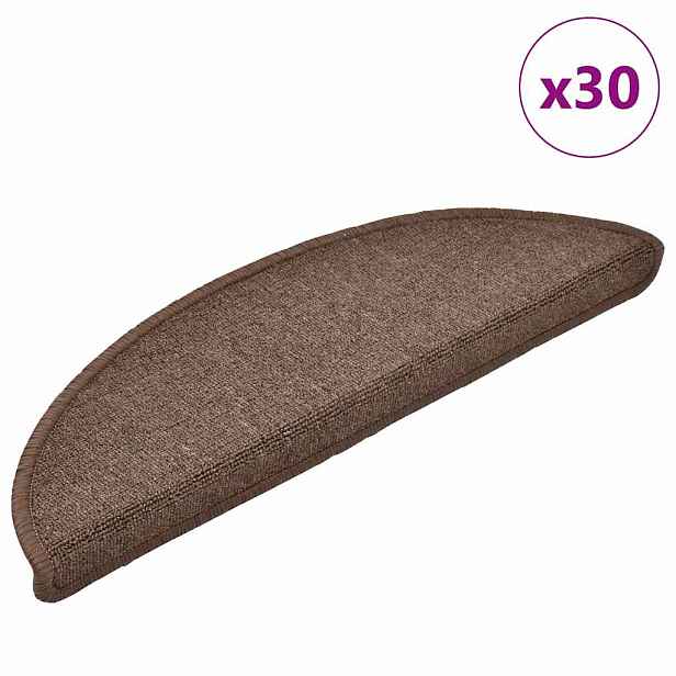 vidaXL Samolepicí schodové rohože 30 ks 56 x 17 x 3 cm Non-Slip