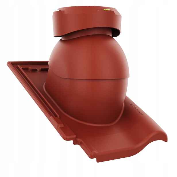 Krbový kanalizační ventilátor fi110 Bogen Innovo 12 Rubín Červený