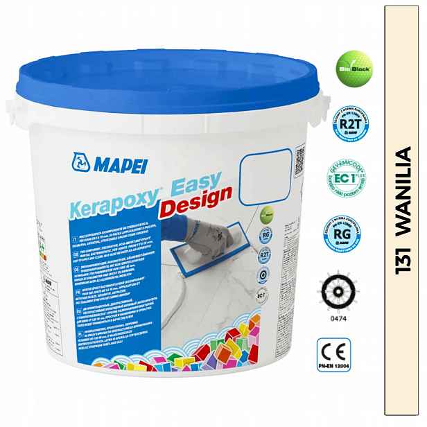 Mapei Epoxidová Spárovací Hmota Kerapoxy Easy Design 3 kg Kyselinovzdorná 131 Vanilka