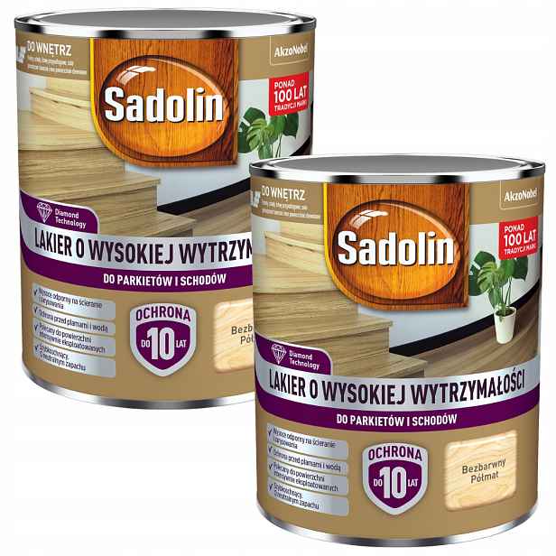 Sada Sadolin Lak 2x4,5 S Vysokou Odolností Pro Parkety Polomat 9L
