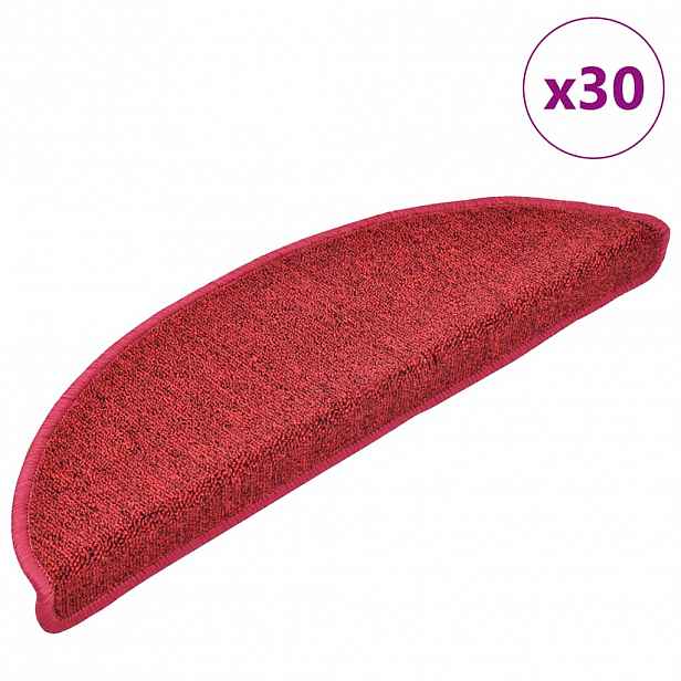 vidaXL Samolepicí schodové rohože 30 ks 56 x 17 x 3 cm Non-Slip