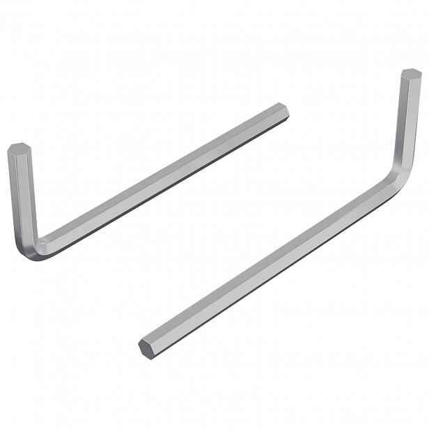 vidaXL Šestihranný klíč 2 ks Stříbrná 20 x 52 mm Ocel