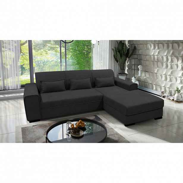 MID.YOU ROHOVÁ SEDAČKA, textil, tmavě šedá