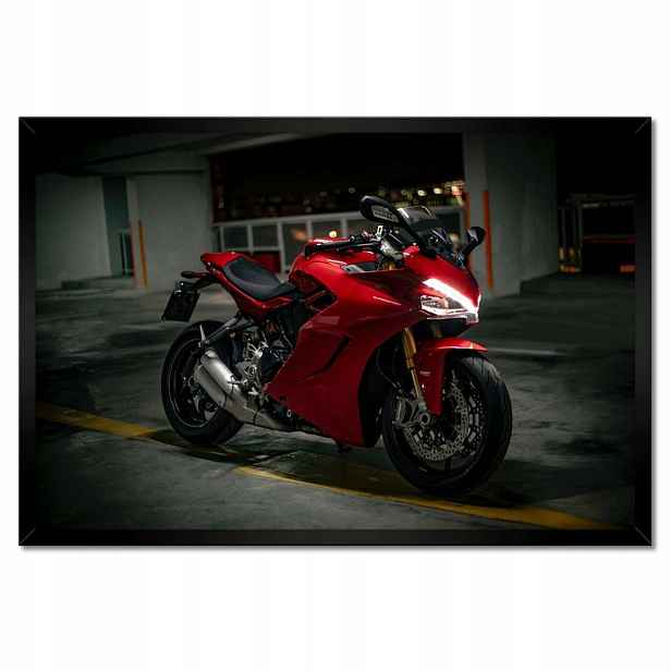 Plakáty v rámu 60x40 Červené Ducati Panigale
