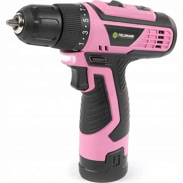 Aku růžová vrtačka Fieldmann Fdv 10249-A 12V
