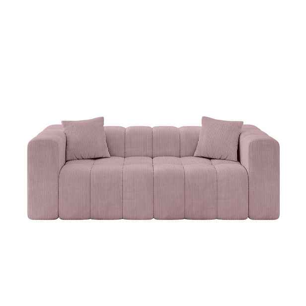 ALTDECOR POHOVKA 2-MÍSTNÁ DONY-2 232x90x71 cm Růžová Manšestr