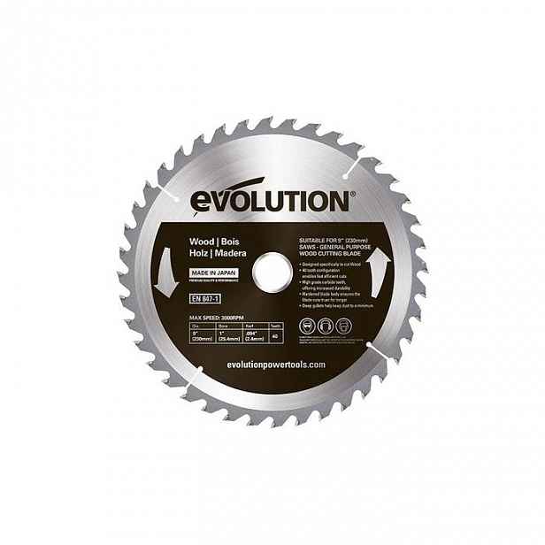Kotouč Evolution na dřevo 230 x 25,4 mm Evolution EVO-230-40-D