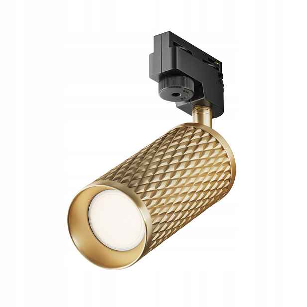Maytoni Focus Design 1-fázový kolejnicový reflektor GU10 max 10W mosaz/černý