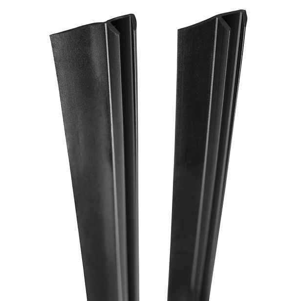 Polysan Set svislých těsnění pro sklo 5/5mm, 2000mm, černá (2ks)