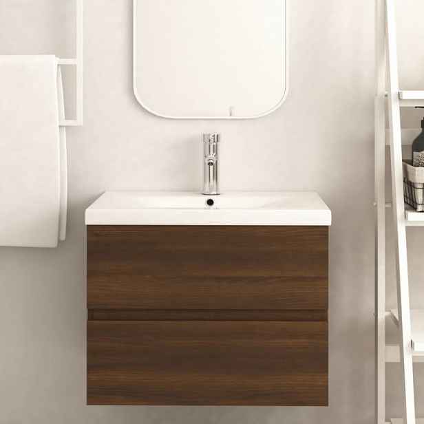 Skříňka pod umyvadlo 60 cm Dekorhome Dub hnědý