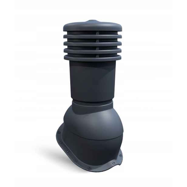 Větrací komín pro plechovou střešní krytinu ⌀150 mm Ventos X N25 Grafit