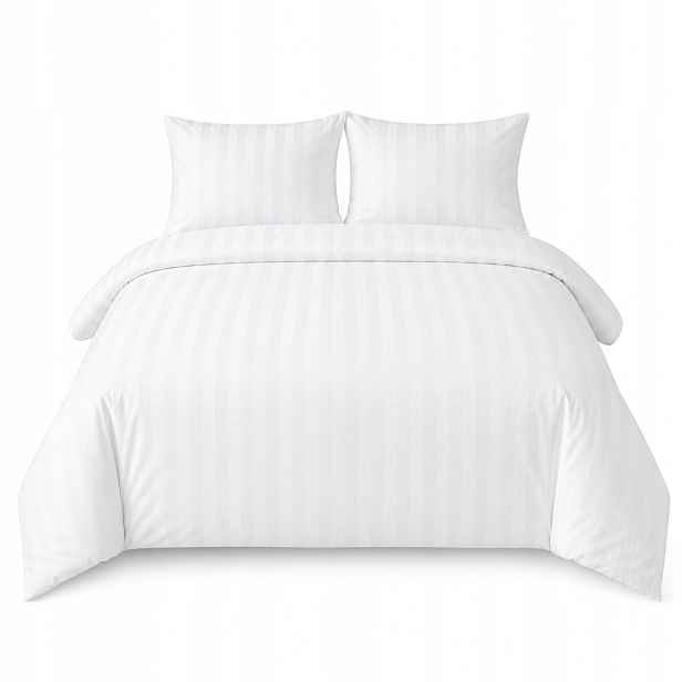 Damašek 2 cm Hotelové povlečení 220x200cm 2x povlak na polštář Zip
