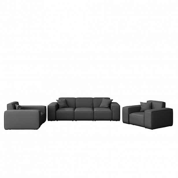 Kaiser Möbel ZAHRADNÍ SEDACÍ SOUPRAVA 3+1+1 MALIBU tkanina Odyssey Antracitová