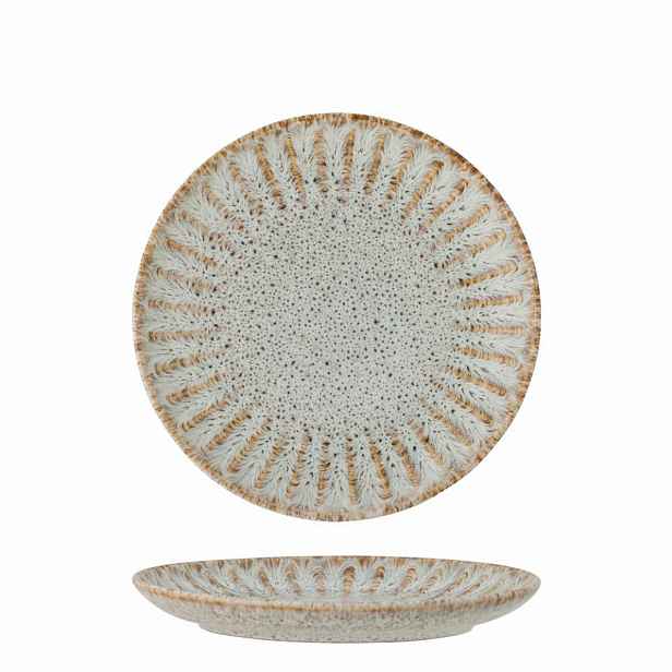 Mělký talíř z kameniny průměr 21 cm FLEUR Bloomingville - přírodní