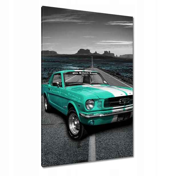 Obrazy 80x120 Tyrkysové auto Ford